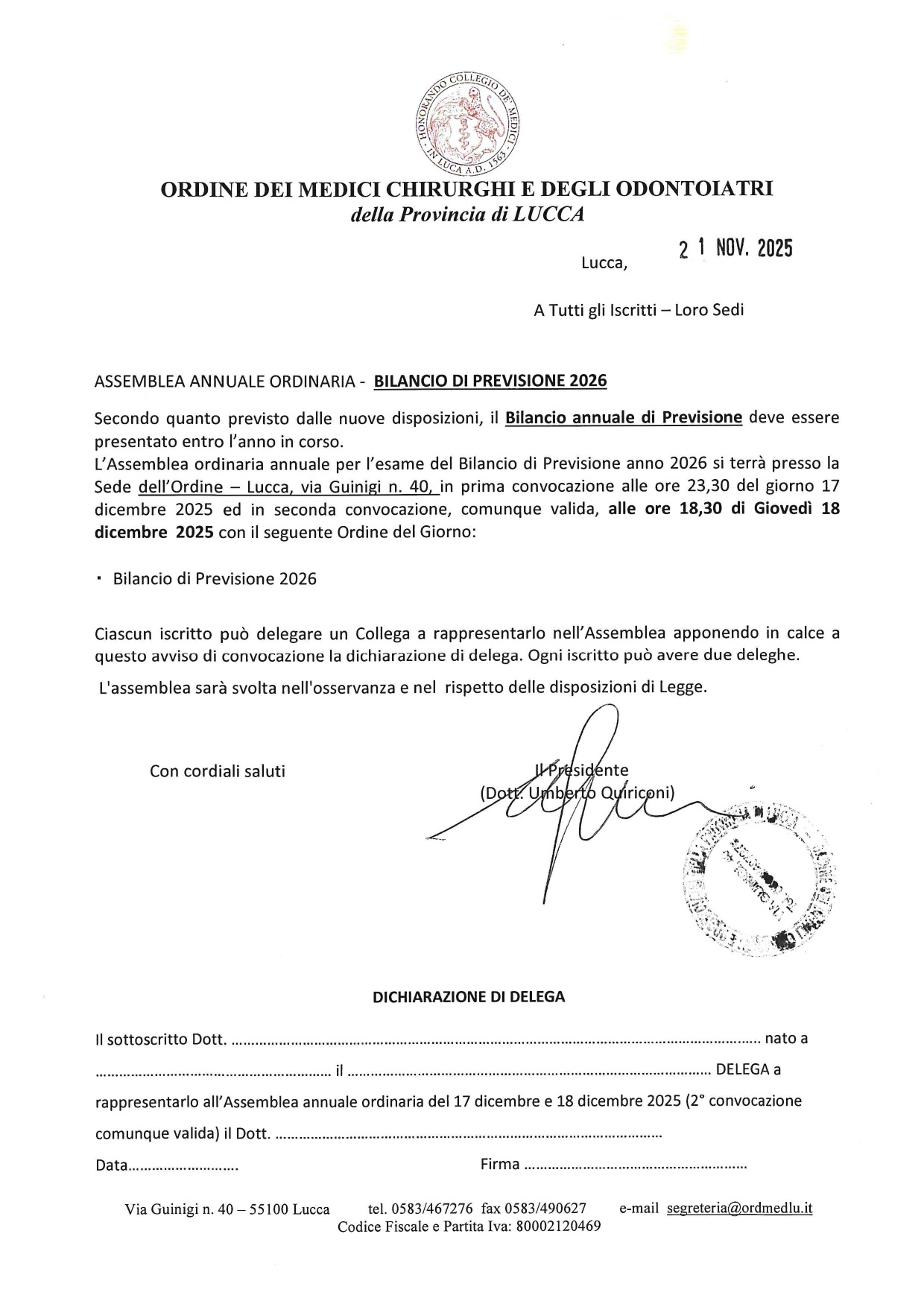 ASSEMBLEA 18 DICEMBRE 2025 Bilanci page 0001