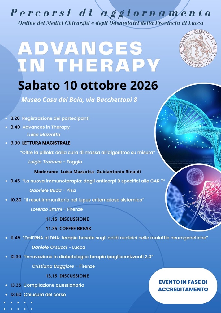 Advances Therapy 10 ottobre 20266