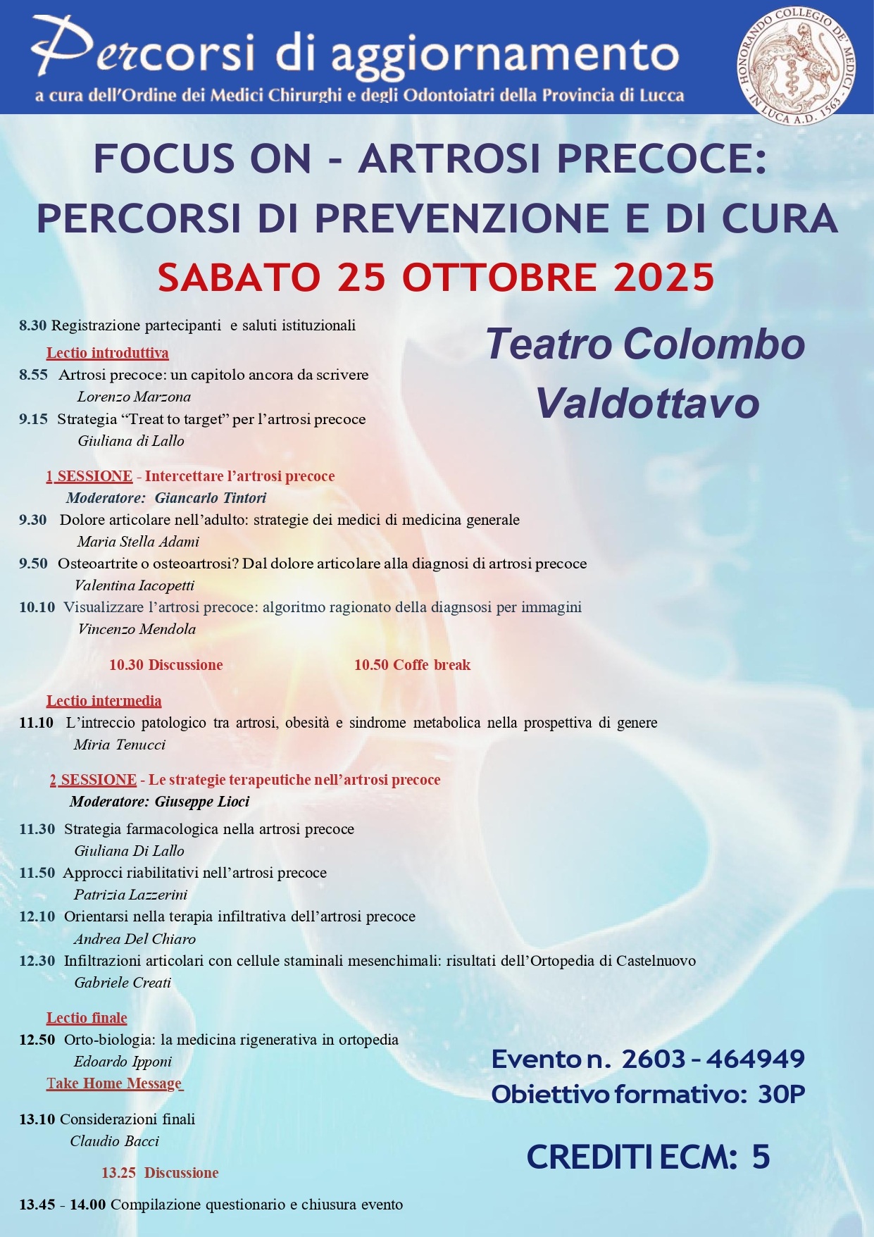 Artrosi 25 Ottobre 2025 ultima corretta