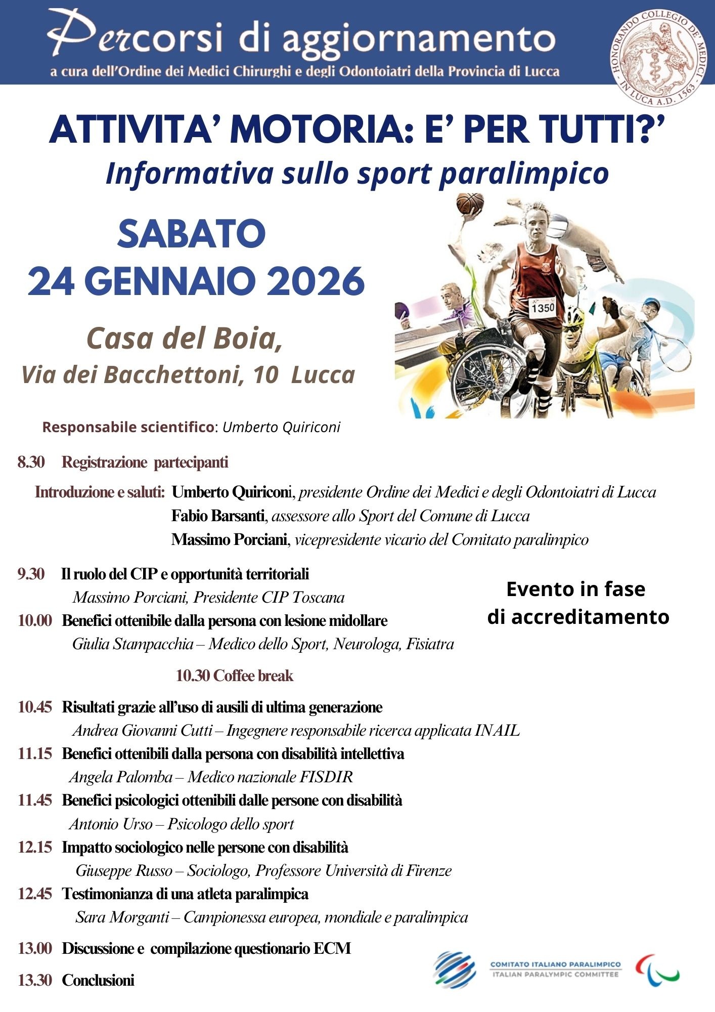Attività motoria 24 gennaio 2026