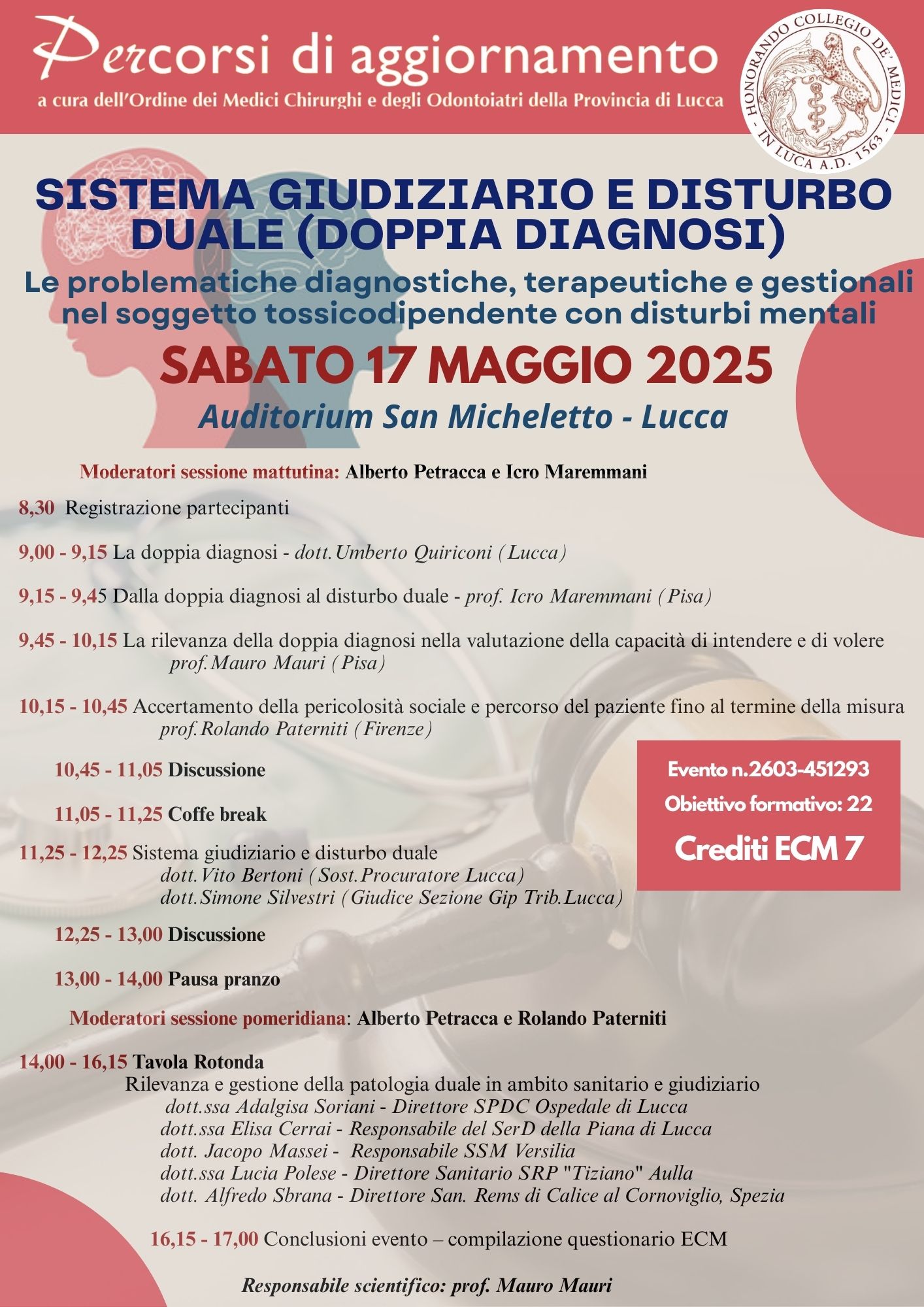 Doppia Diagnosi 17 maggio 2025 ultima corretta