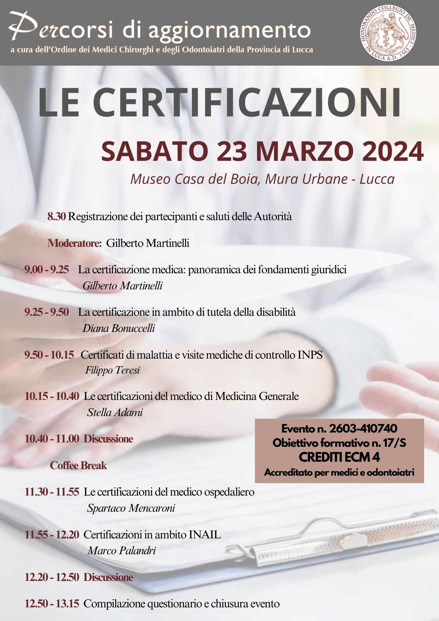 LE CERTIFICAZIONI 23 marzo 2024 buona