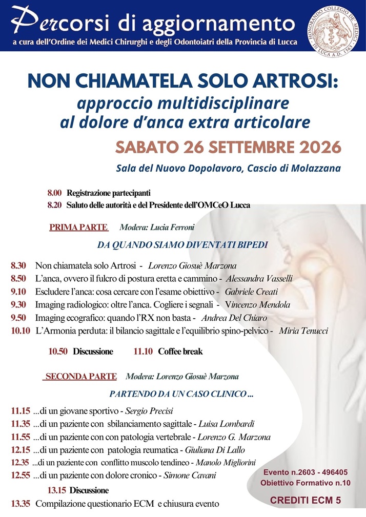 Non chiamatela solo artrosi 26 SETTEMBRE 2026 ultima bozza