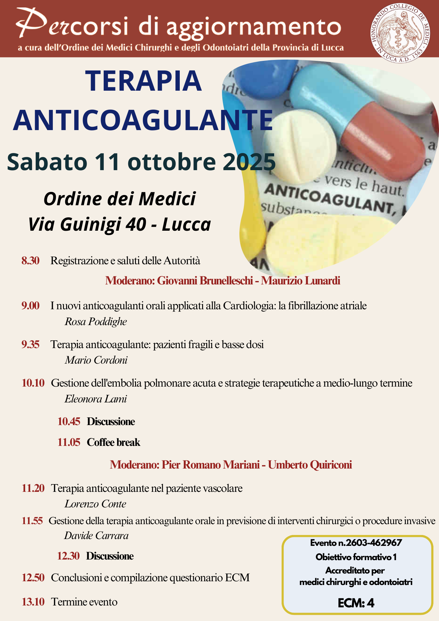 Terapia Anticoagulante 11 OTTOBRE 2025 Ultima