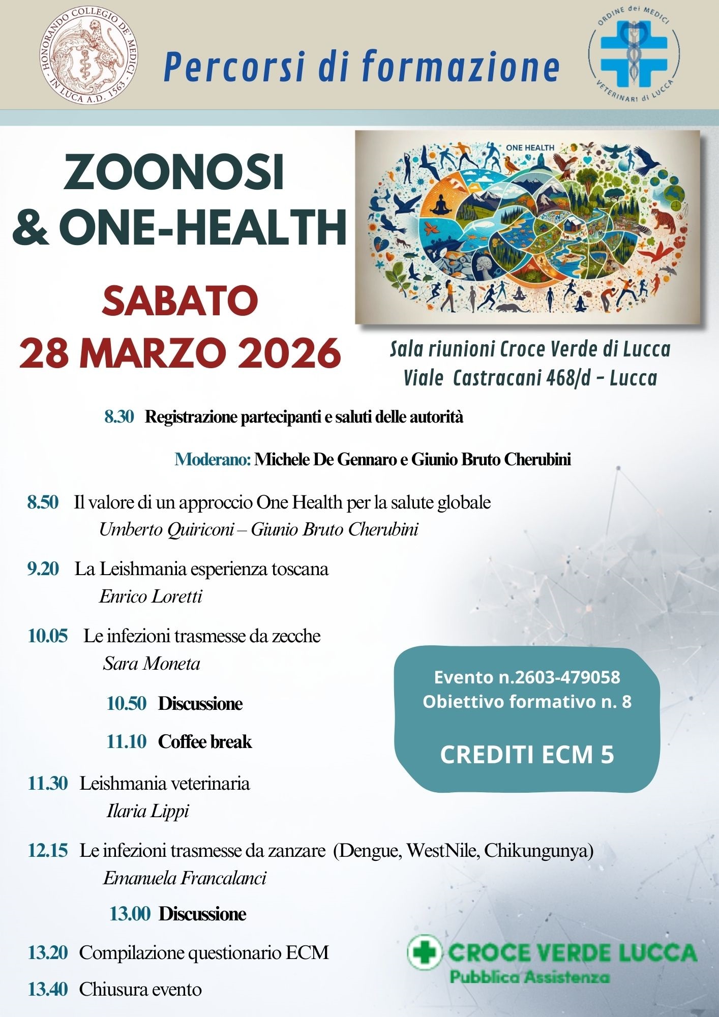 ZOONOSI ONE HEALTH 28 marzo 20263